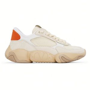 VALENTINO GARAVANI Beige / Orange Bubbleback Sneakers NEW size EU 37